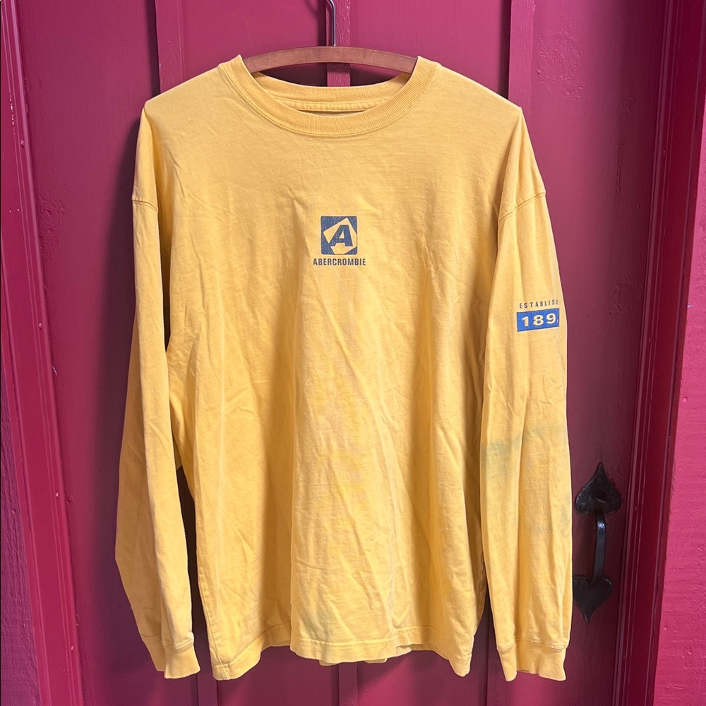 Y2K Abercrombie & Fitch Mustard Long Sleeve Top